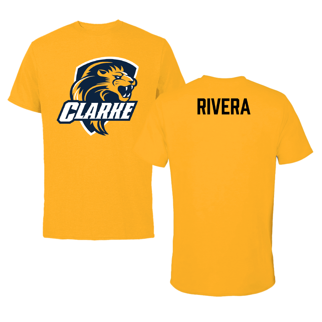 Clarke University Football Gold Performance Tee - Gio Rivera