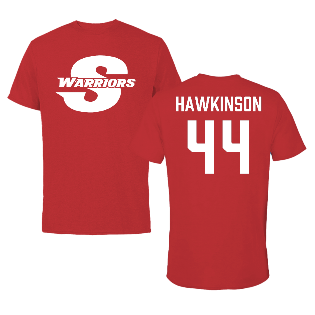Stanislaus State Baseball Red Performance Tee - #44 Payton Hawkinson