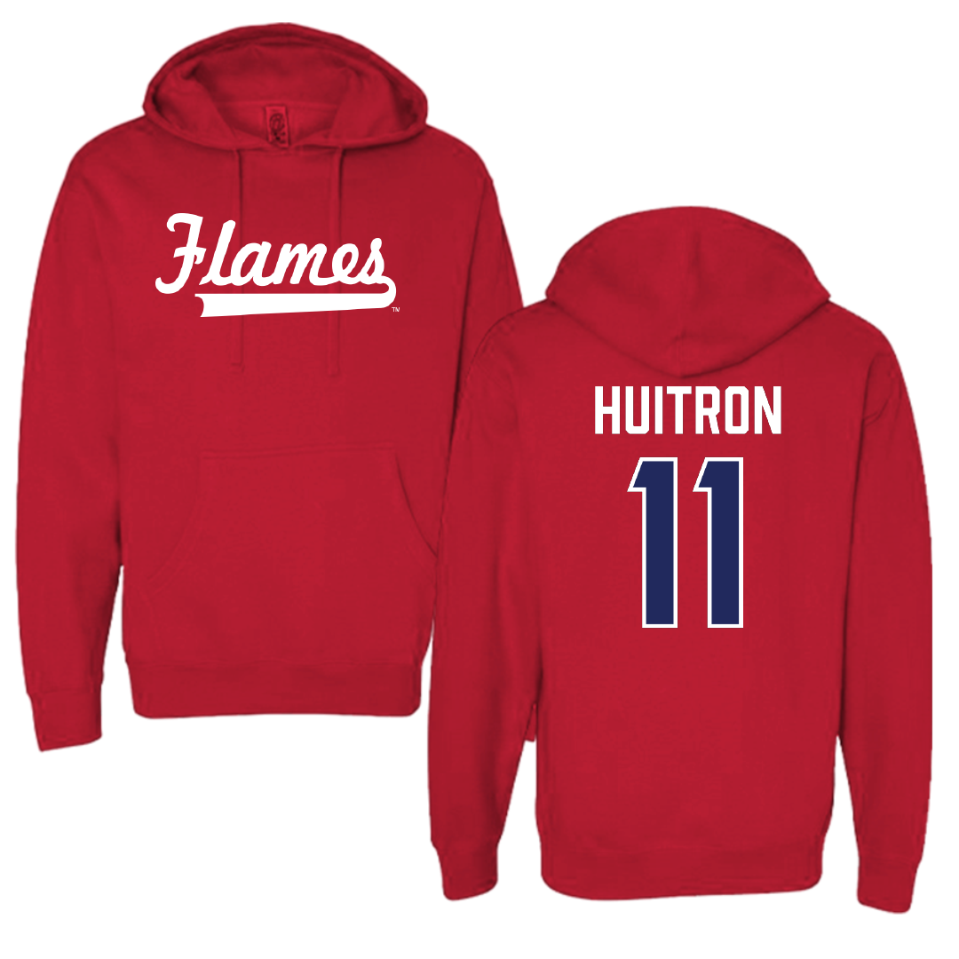 UIC Soccer Red Hoodie - #11 Preston Huitron