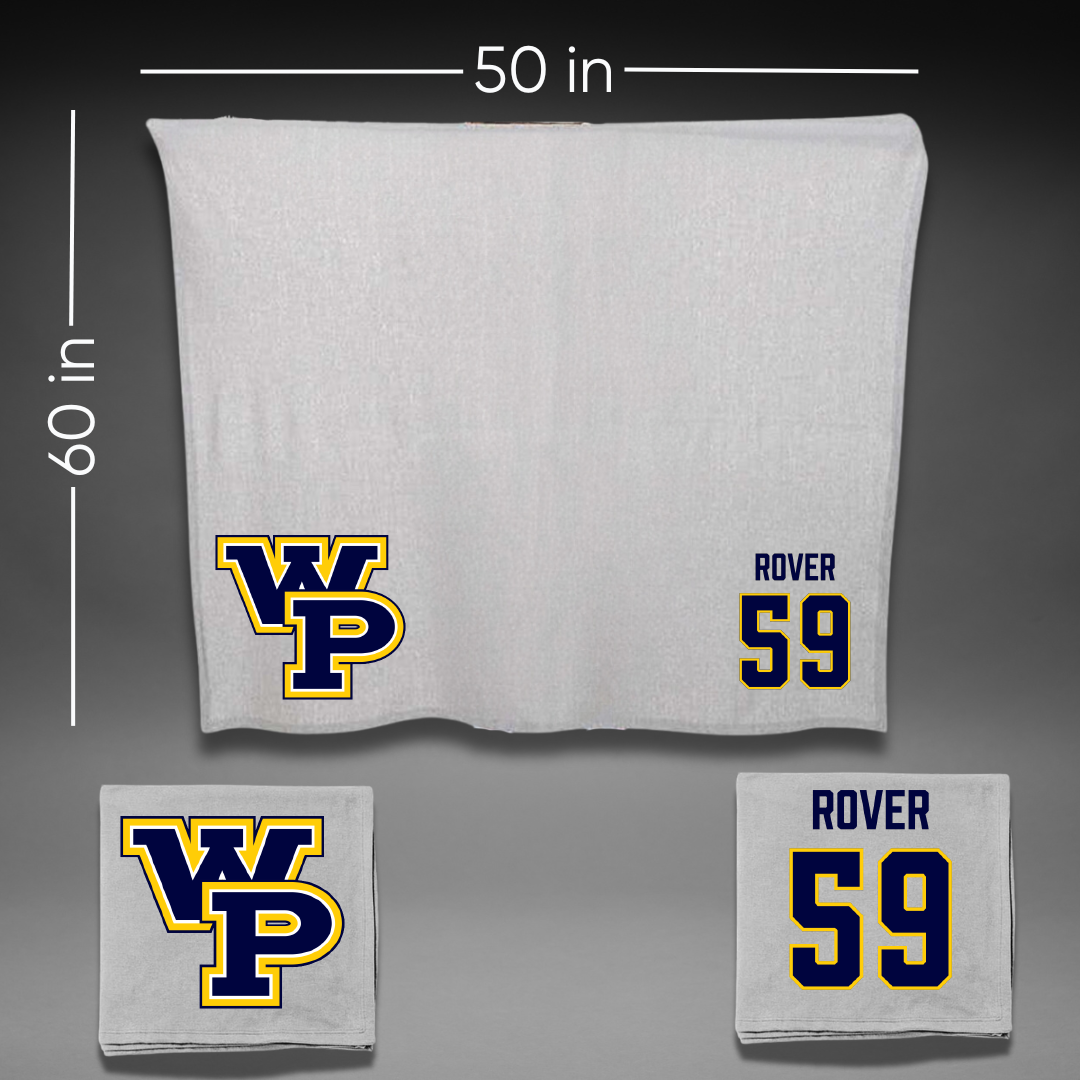 William Penn University Football Gray Blanket - #59 Julian Rover
