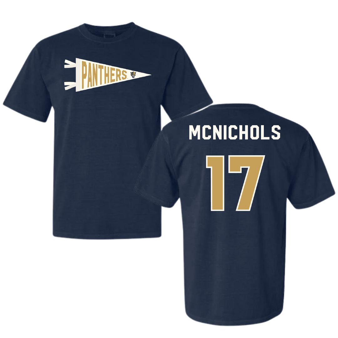 Florida International University Softball Navy Pennant Comfort Colors Tee - #17 Brooke McNichols