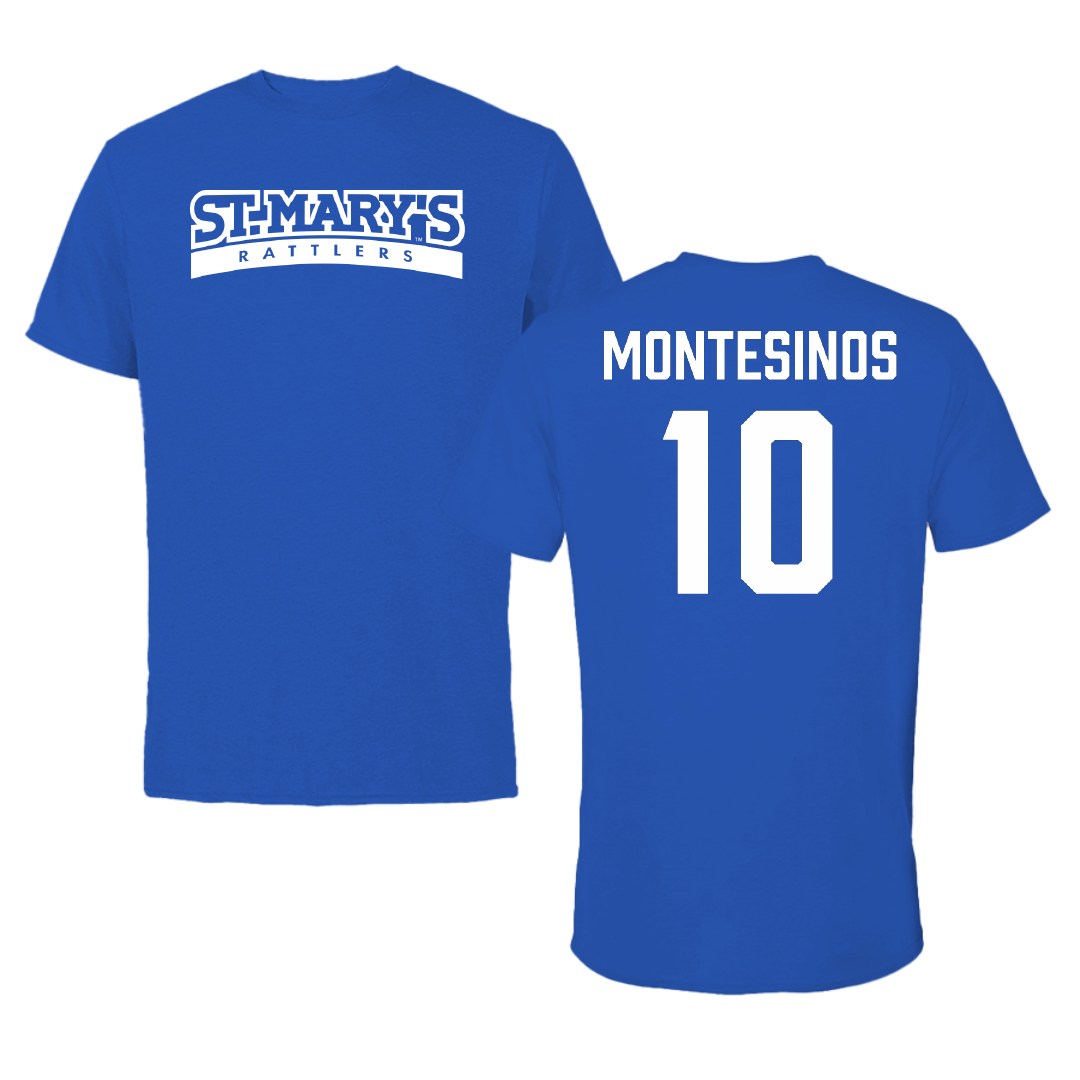 St. Mary's University (Texas) Basketball (W) Blue Tee - #10 Andrea Montesinos