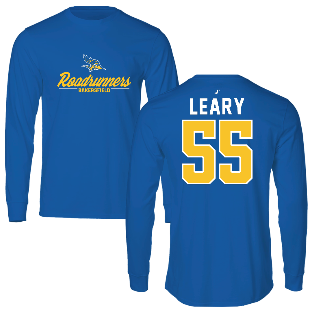 California State University-Bakersfield Baseball Blue General Long Sleeve - #55 Jack Leary