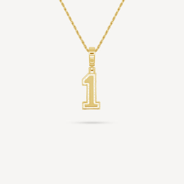 Gold Presidents Pendant and Chain - #1 Sean Johnson