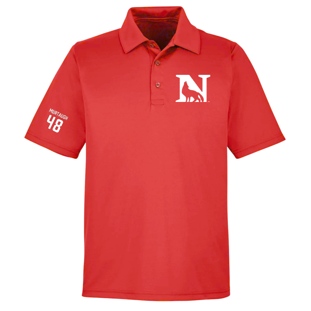 Newberry College Football Red Polo - #48 Bradley Murtaugh