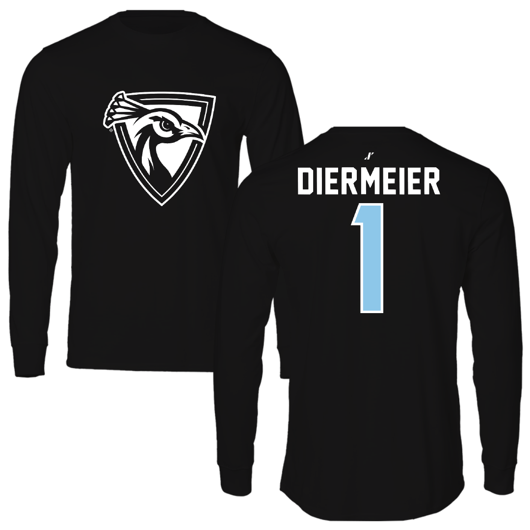 Upper Iowa University Volleyball Black Performance Long Sleeve - #1 McKenna Diermeier