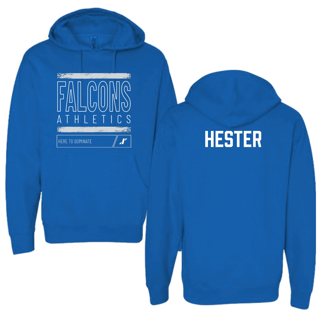 Albertus Magnus College Golf (M) Blue Dominate Hoodie - Pierson Hester