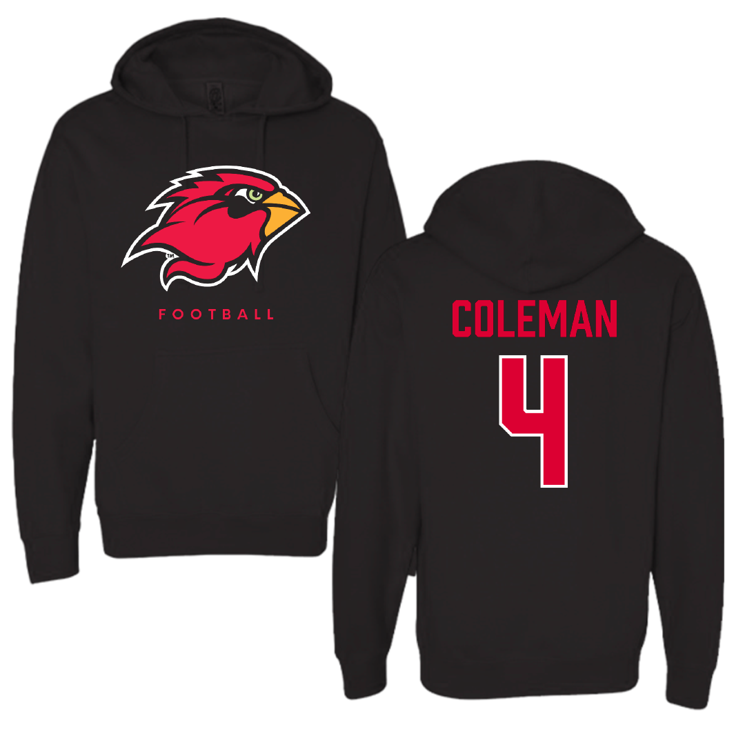 Lamar University Football Black Hoodie - #4 Robert Coleman