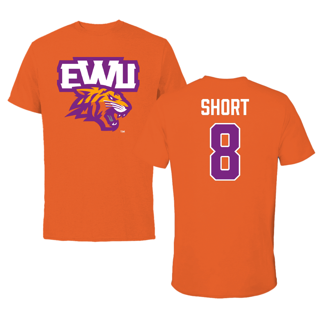 Edward Waters University Volleyball Orange Tee - #8 Tyriq Short