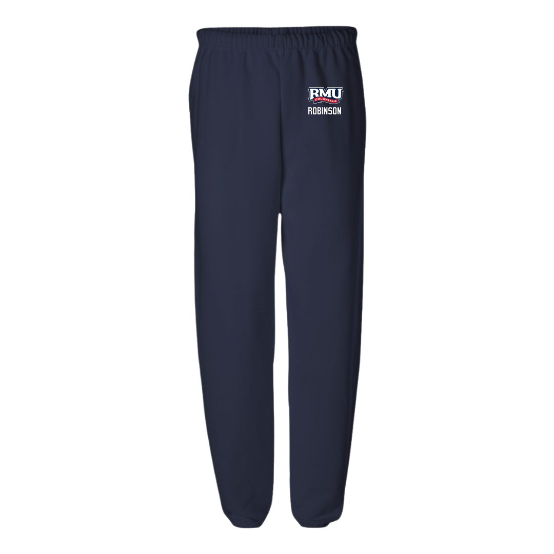 Robert Morris University Softball Navy Sweatpants - #34 Haley Robinson