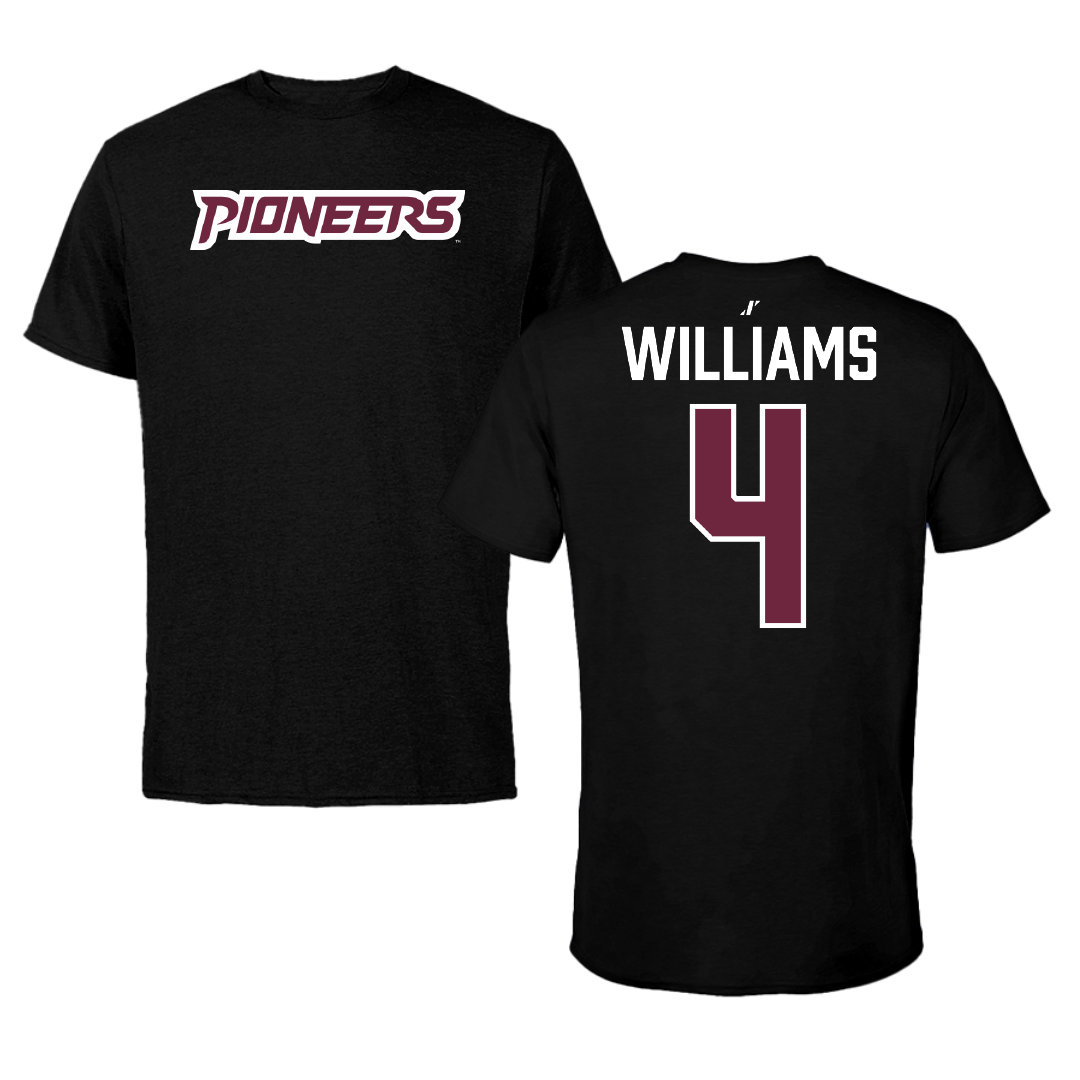 Texas Woman's University Volleyball Black Tee - #4 Miriam Williams