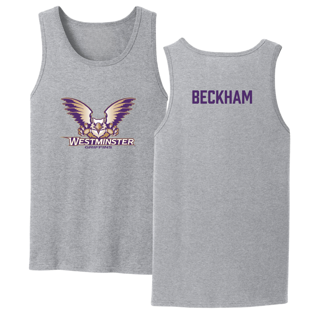 Westminster University (Utah) TF and XC Sport Gray Tank Top - Mac Beckham