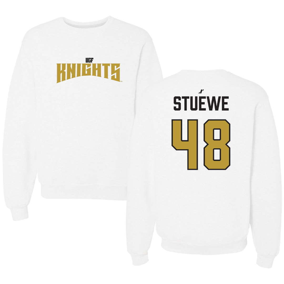 University of Central Florida Softball White Classic Crewneck - #48 Ava Stuewe