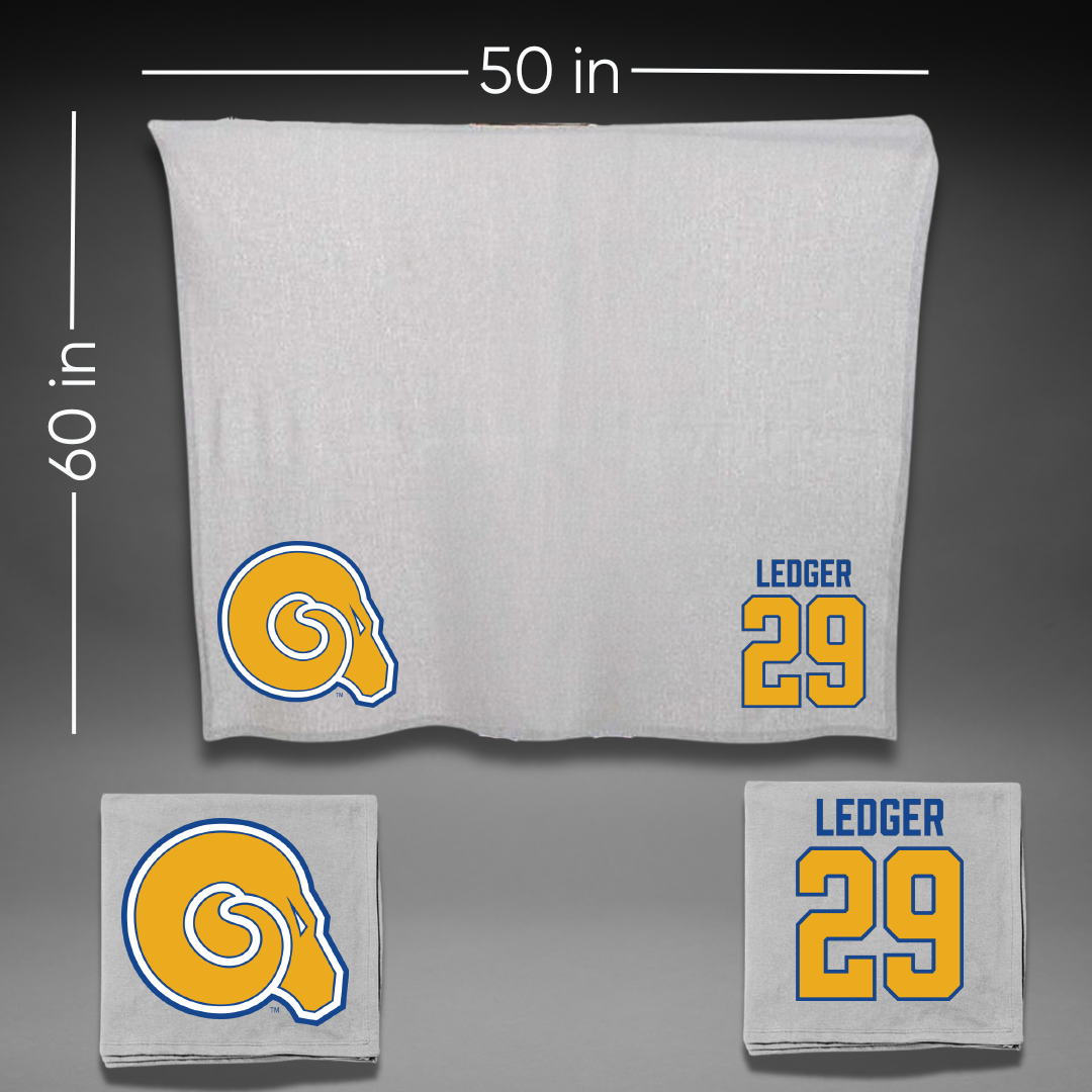 Albany State University Baseball Gray Blanket - #29 Chase Ledger