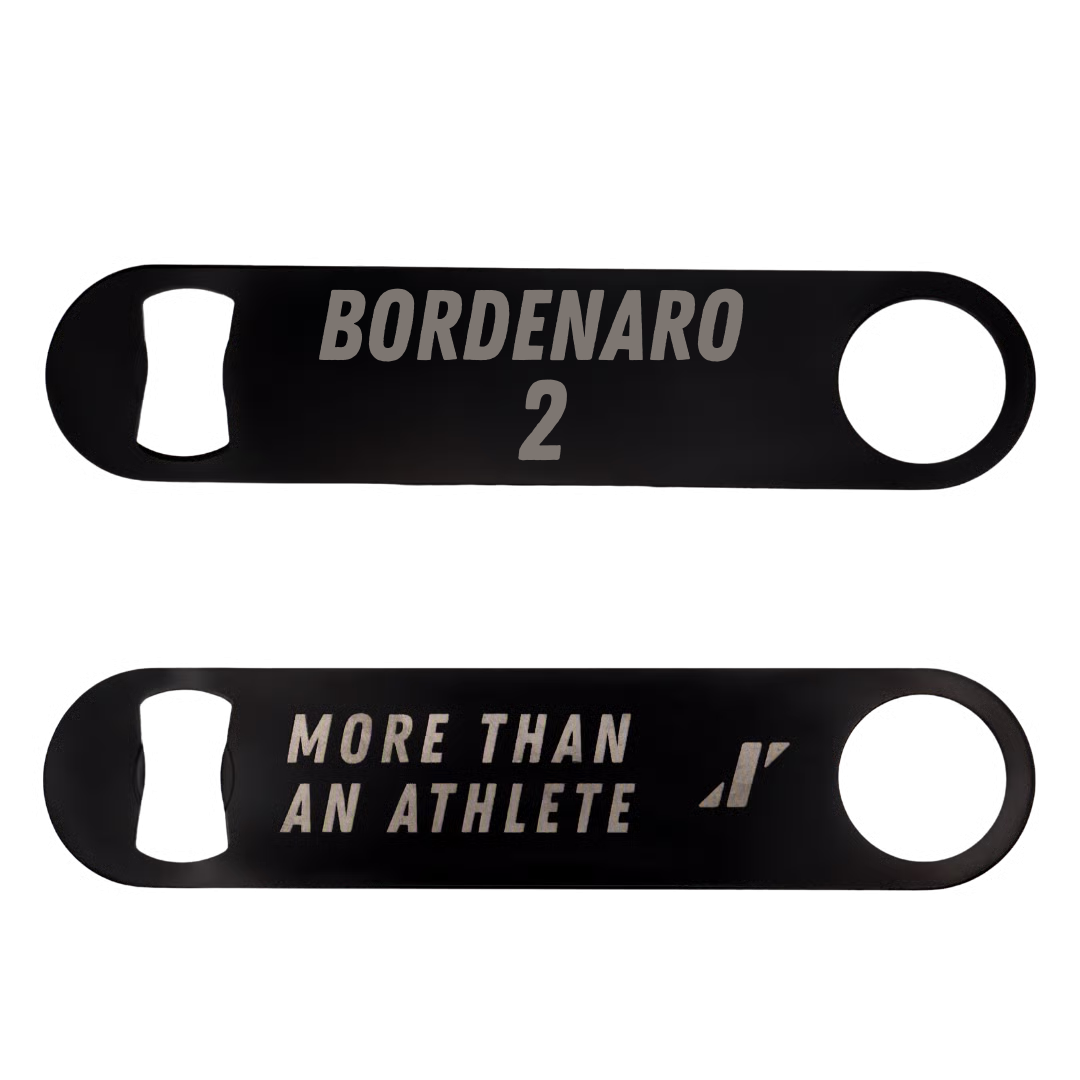Softball Black Bottle Opener - #2 Olivia Bordenaro