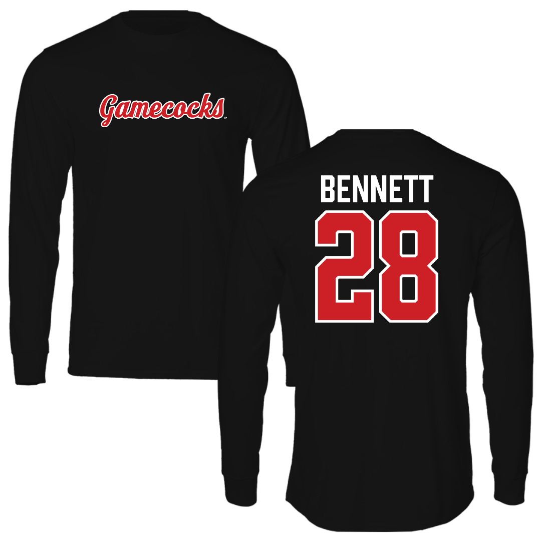 Jacksonville State University Football Black Long Sleeve - #28 Reggion Bennett