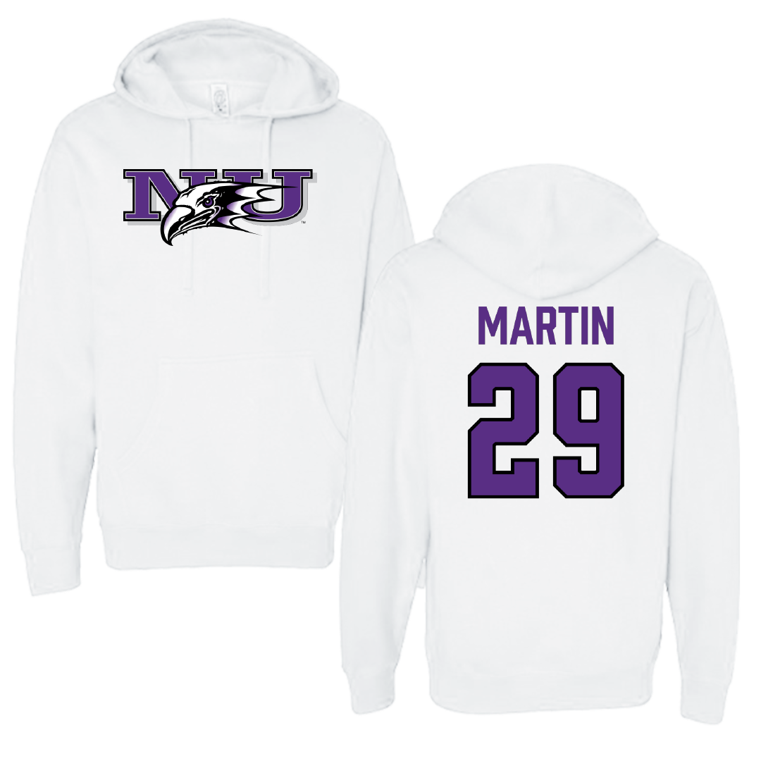 Niagara University Softball White Hoodie - #29 Jenna Martin