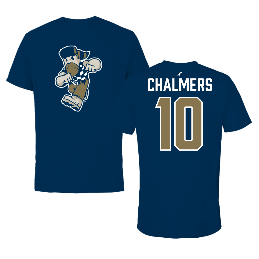 Mount St. Mary's University Bowling Navy Performance Tee - #10 Piper Chalmers