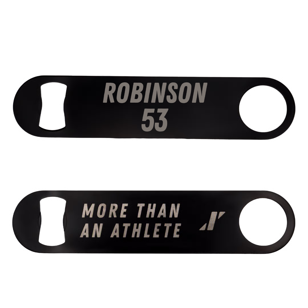Football Black Bottle Opener - #53 Demetrius Robinson