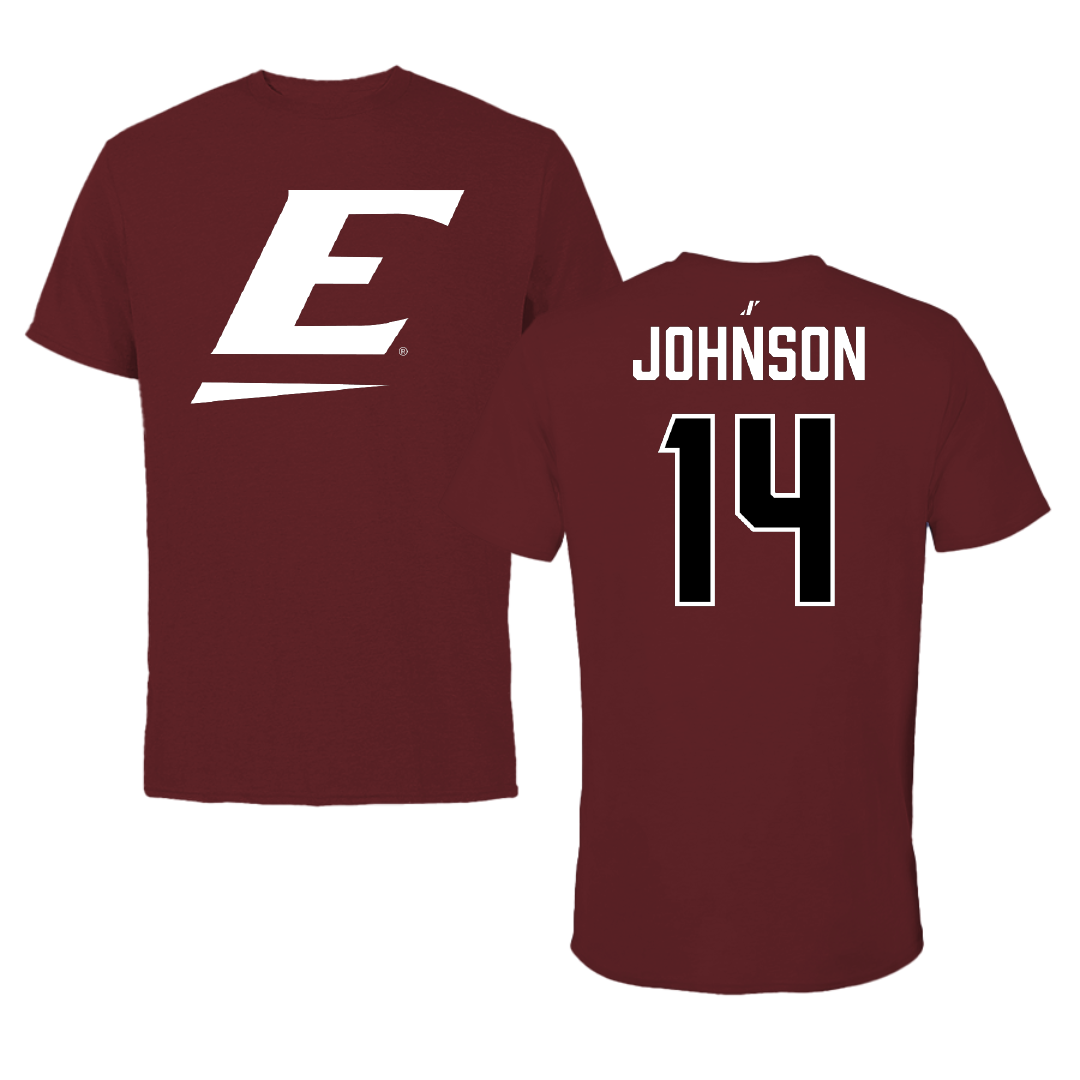 Eastern Kentucky University Baseball Maroon Performance Tee - #14 Calvin Johnson