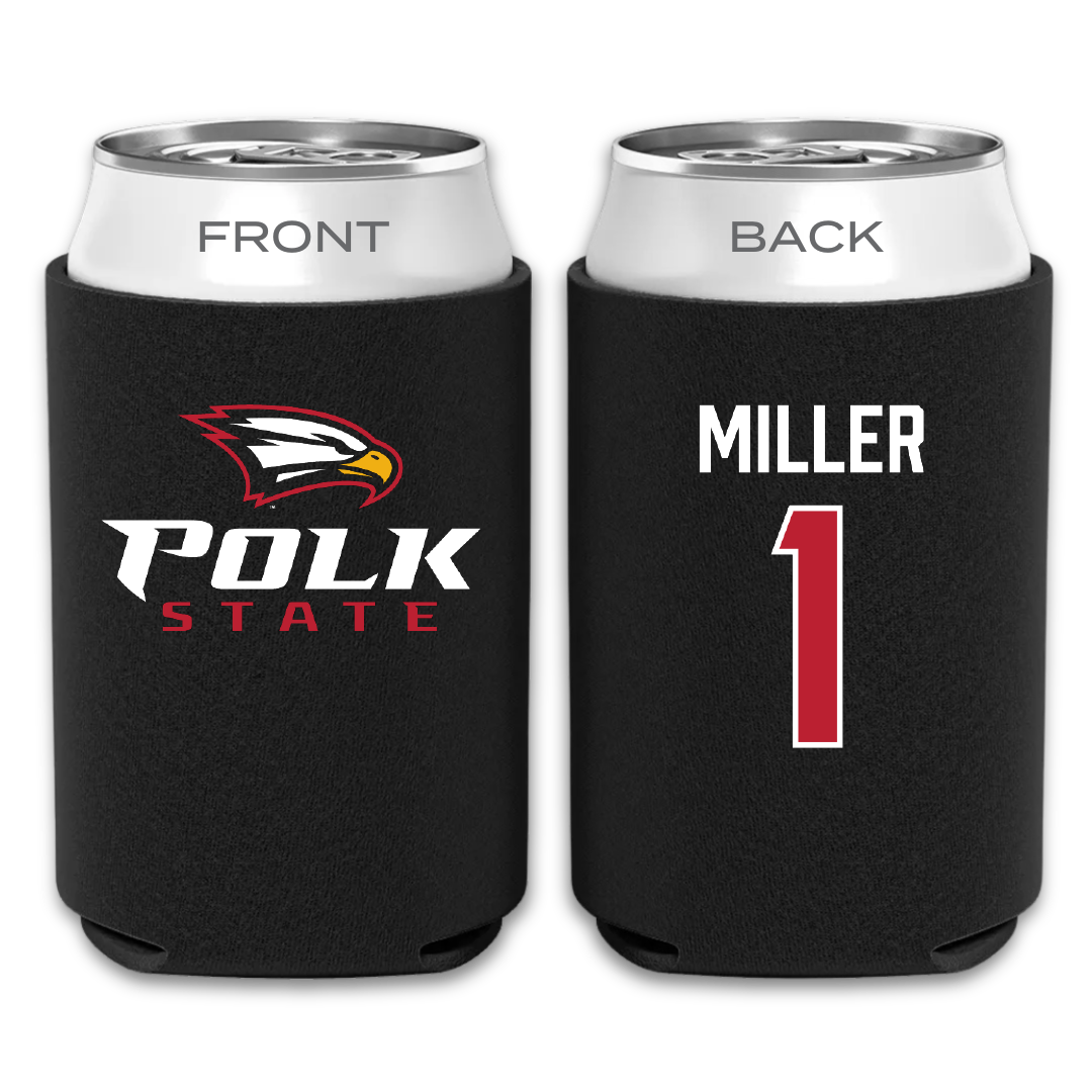 Polk State College Soccer Black Can Cooler - #1 Ashley Miller