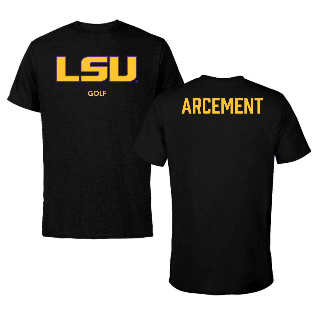 Louisiana State University Golf (M) Black Tee - Nicholas Arcement