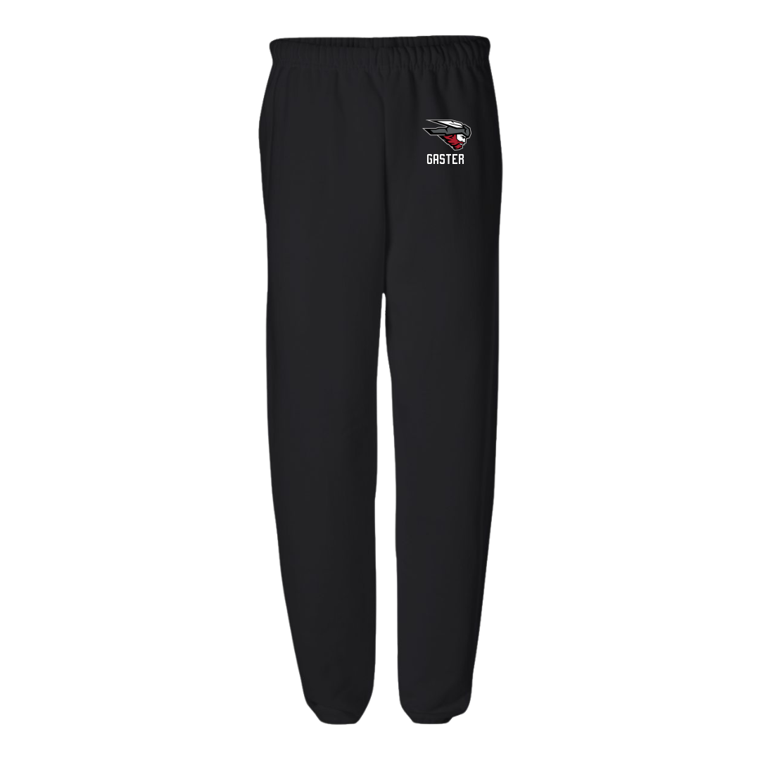 Western Colorado University Football Black Sweatpants - #87 Kyle Gaster