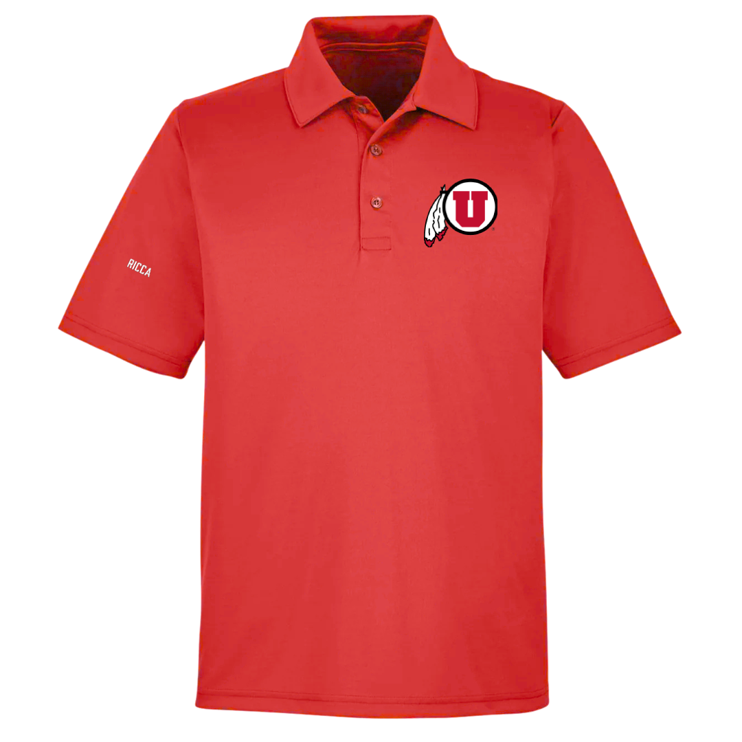 University of Utah Swimming & Diving Red Polo - Chance Ricca