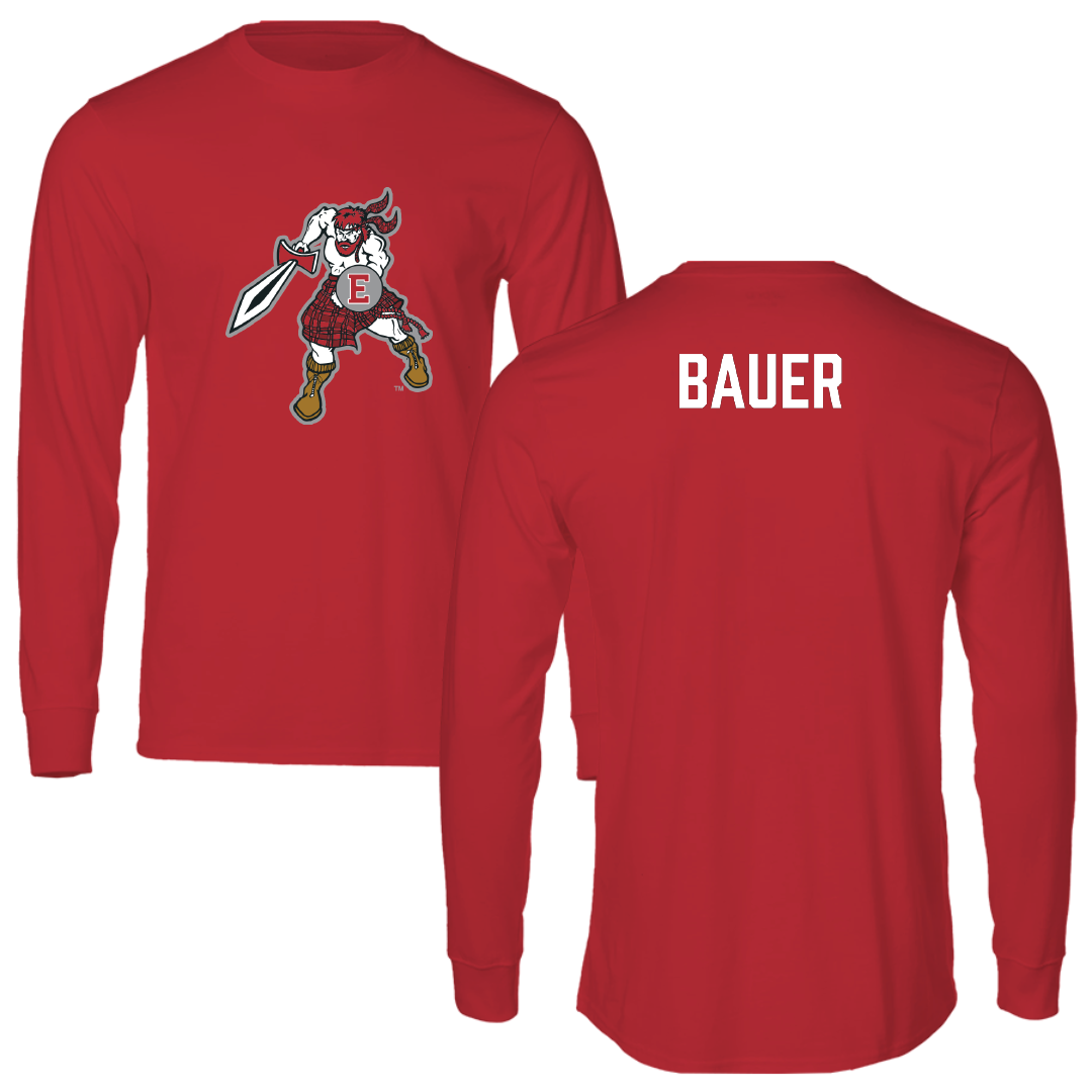 PennWest Edinboro TF and XC Red Performance Long Sleeve - Kadi Bauer