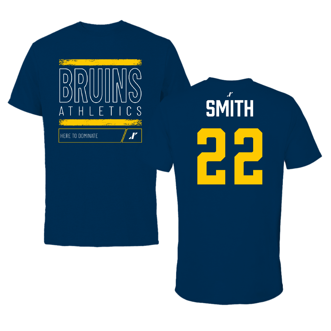 Carolina University Basketball (M) Navy Dominate Performance Tee - #22 Dawson-Baylor Smith
