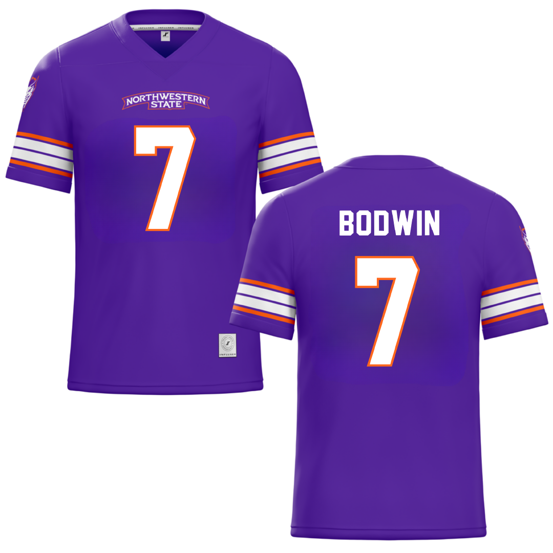 Northwestern State University Purple Football Jersey - #7 Jeremiah Bodwin