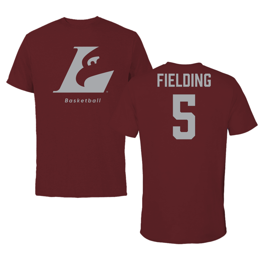 University of Wisconsin-La Crosse Basketball (M) Maroon Performance Tee - #5 Devon Fielding