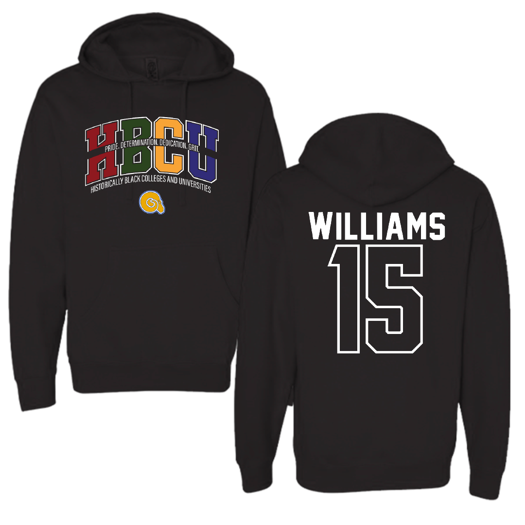 Albany State University Basketball Black HBCU Hoodie - #15 Jabari Williams