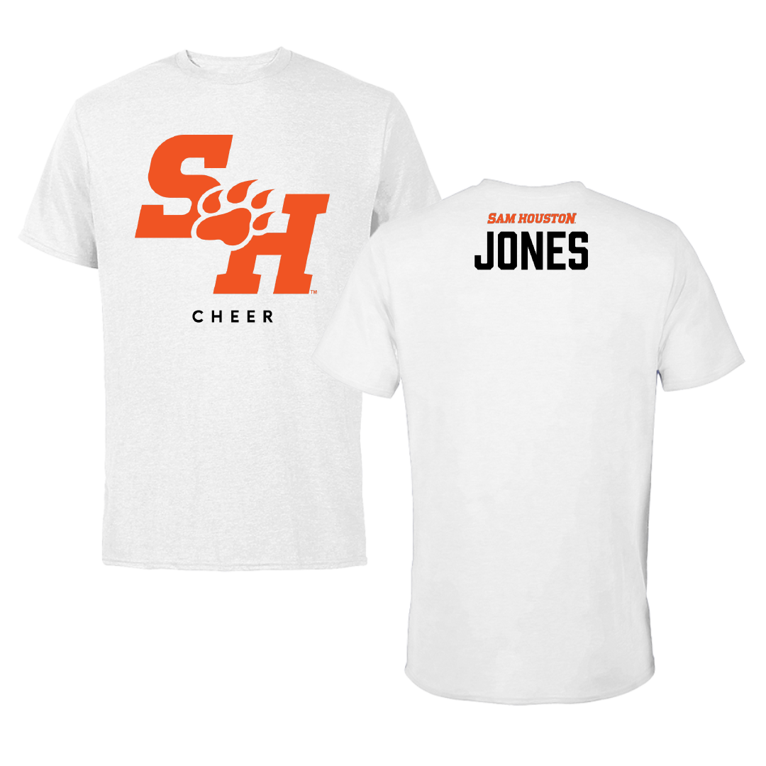 Sam Houston State University Cheer White Tee - JJ Jones