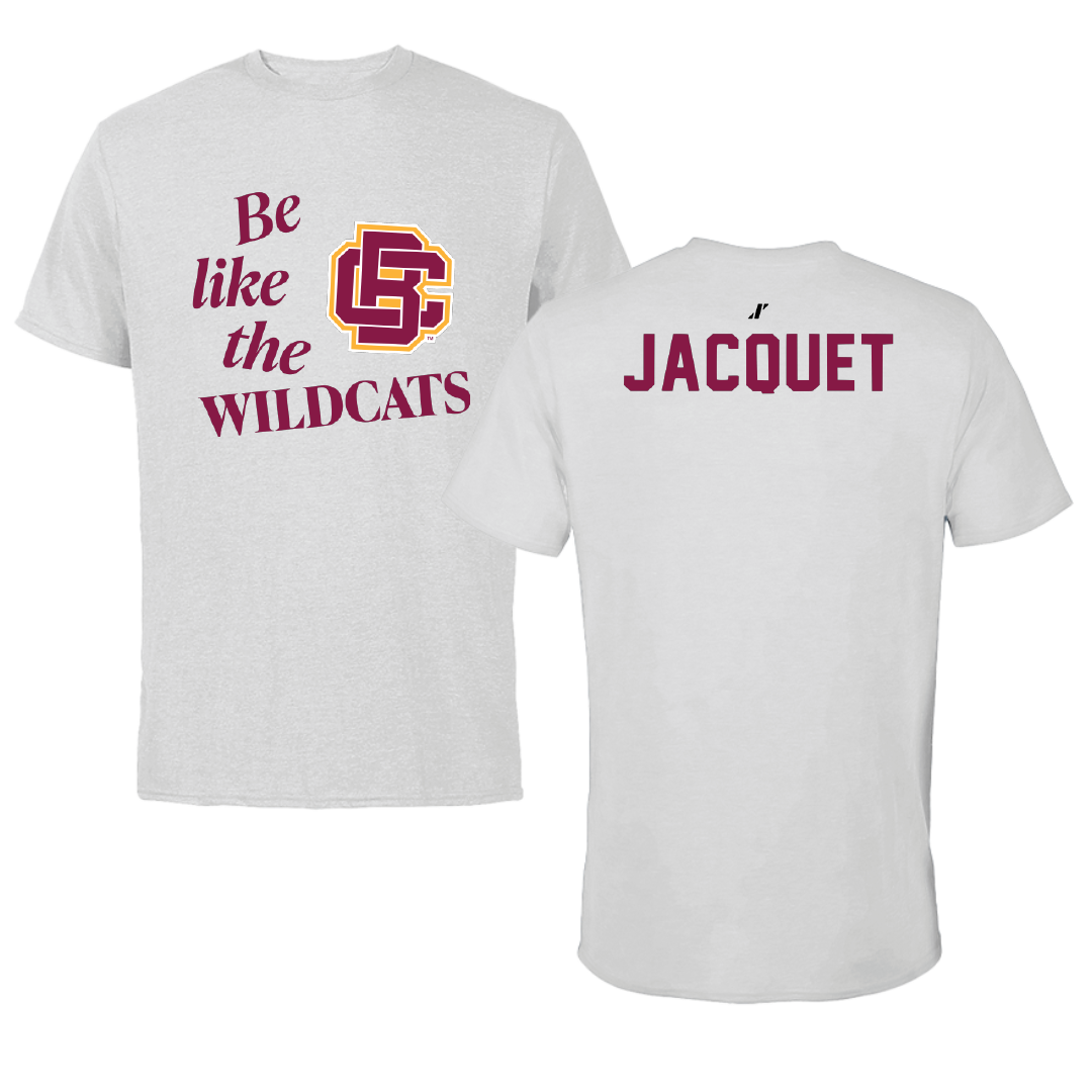 Bethune-Cookman University Football Light Gray Be Like Us Performance Tee - Rusberson Jacquet