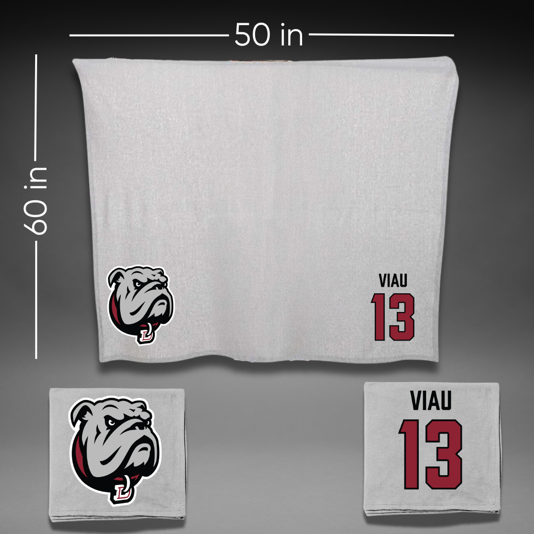 Dean College Basketball (W) Gray Blanket - #13 Tori Viau