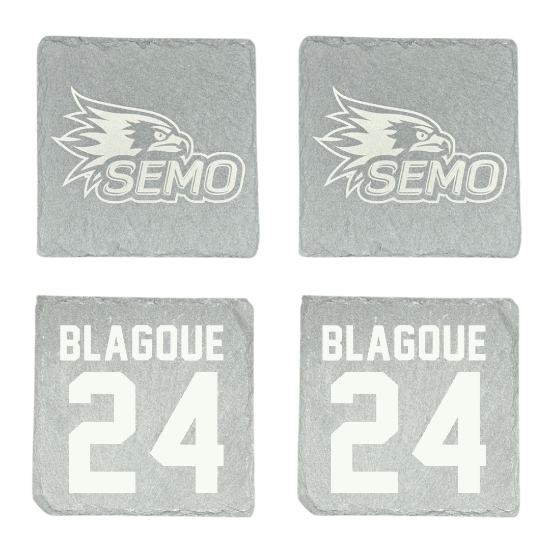 Southeast Missouri State University Softball Stone Coaster (4 Pack)  - #24 Lilly Blagoue