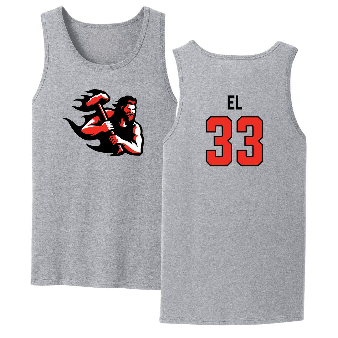 PennWest California Football Sport Gray Tank Top - #33 Racari El