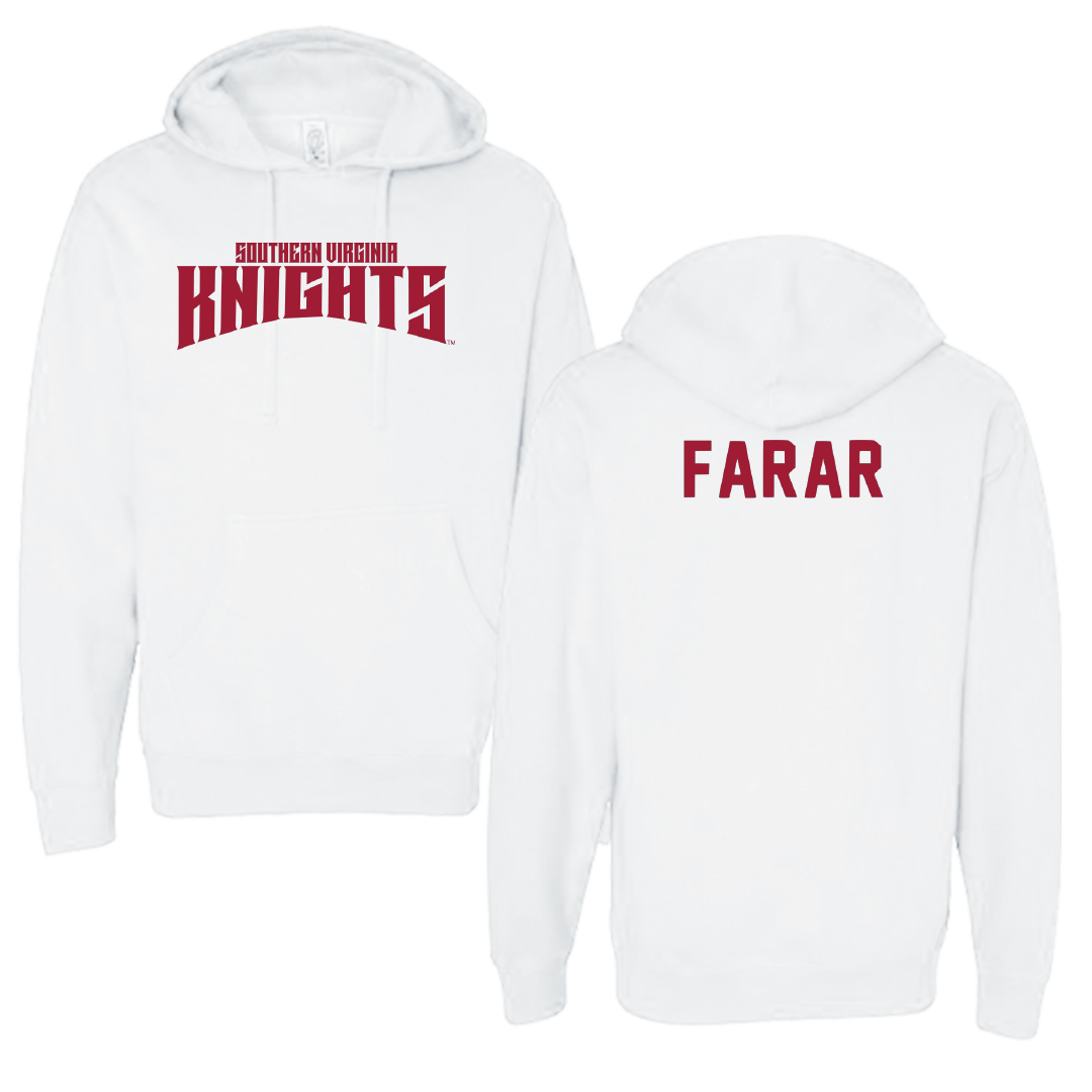 Southern Virginia University TF and XC White Classic Hoodie - Tayson Farar