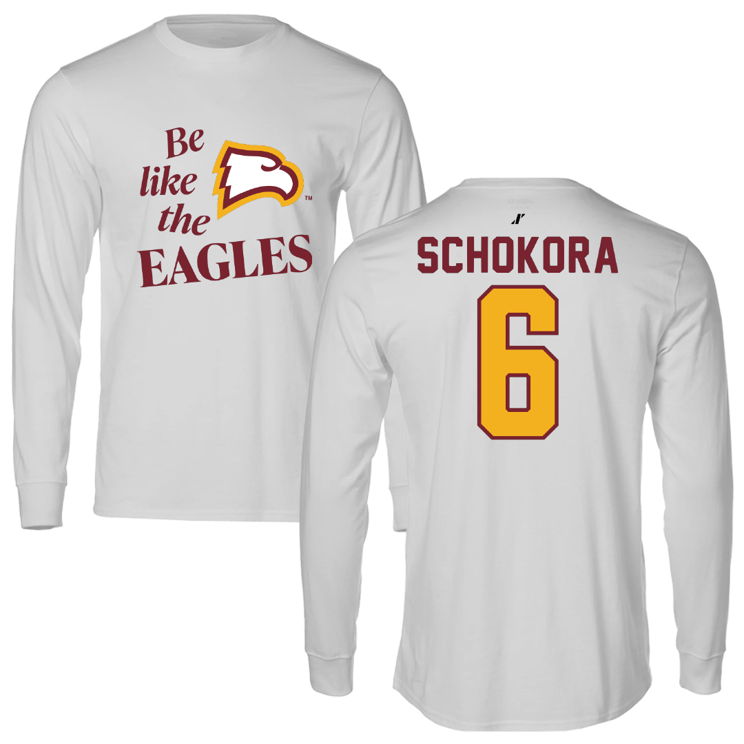 Winthrop University Soccer Light Gray Be Like Us Long Sleeve - #6 Evyn Schokora