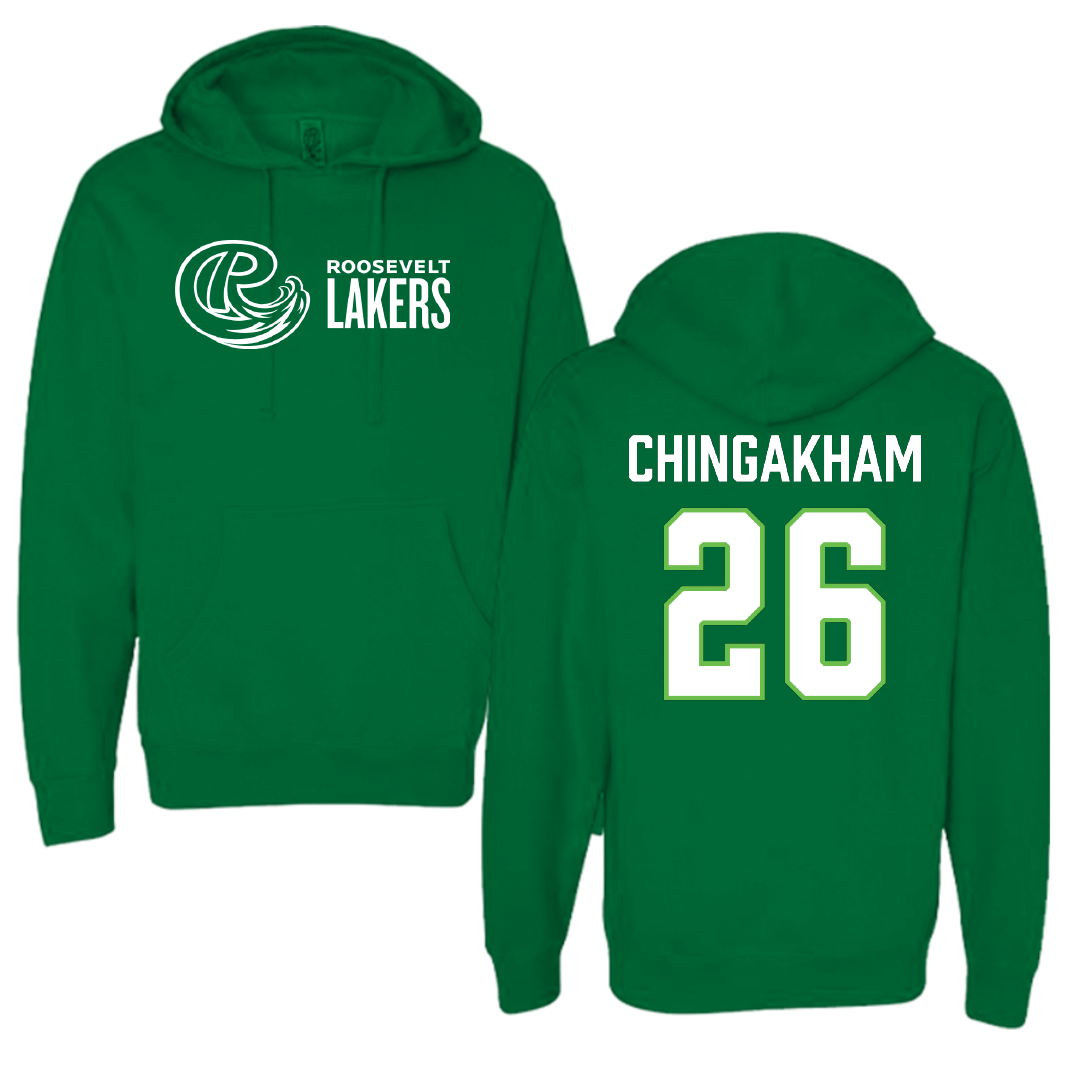 Roosevelt University Soccer Green Hoodie - #26 Arya Chingakham