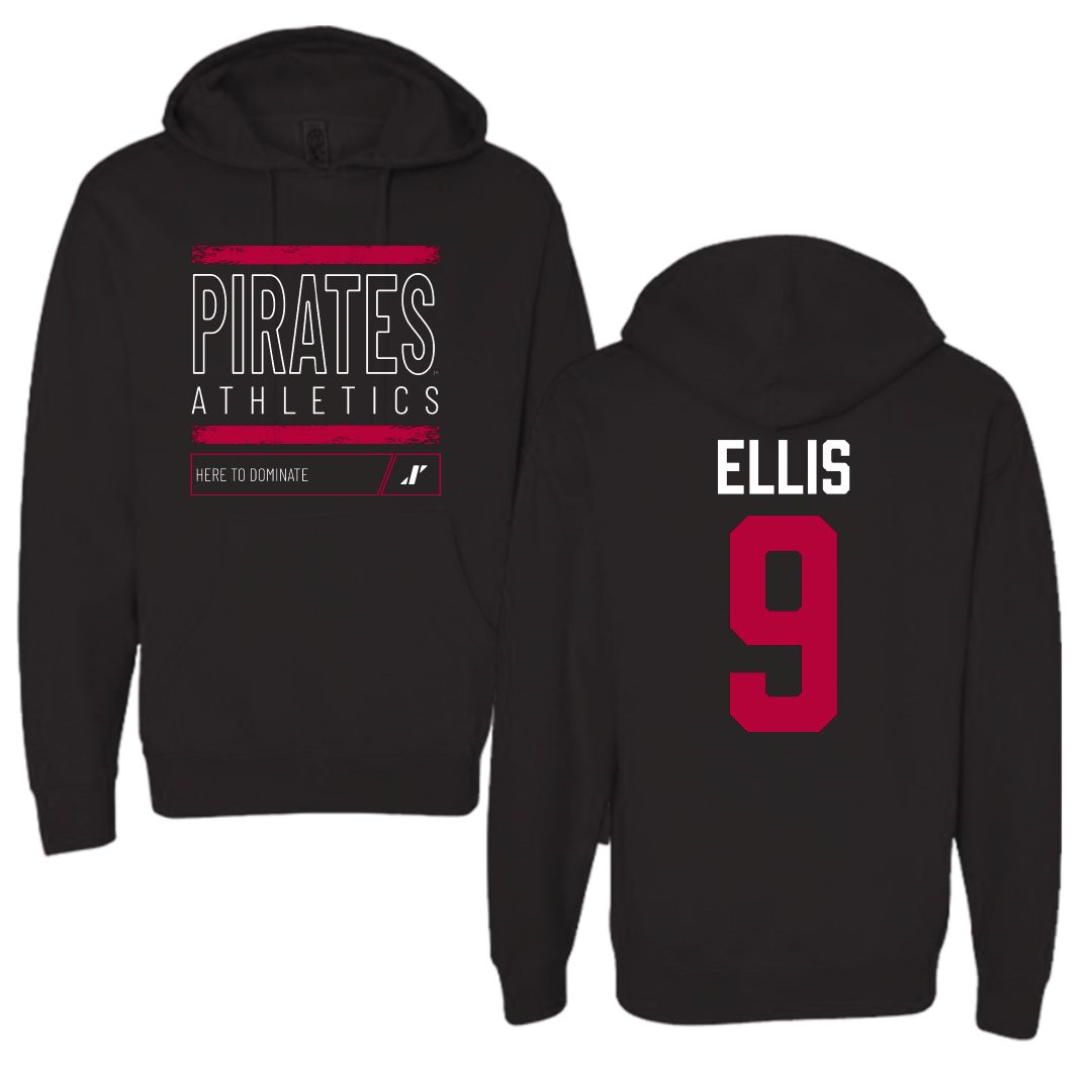 Whitworth University Softball Black Dominate Hoodie - #9 Reagan Ellis