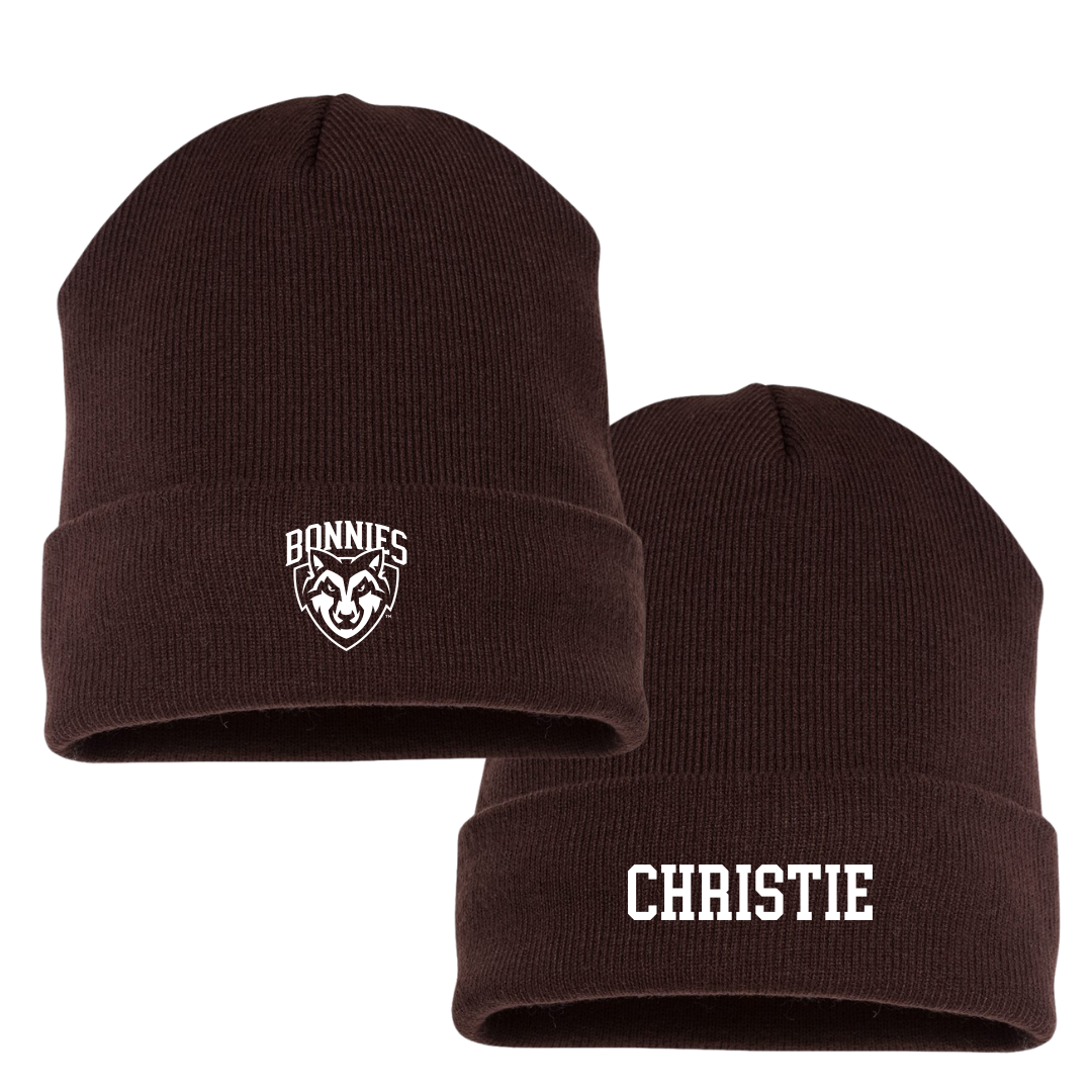 St. Bonaventure University Swimming & Diving Brown Beanie - Paris Christie