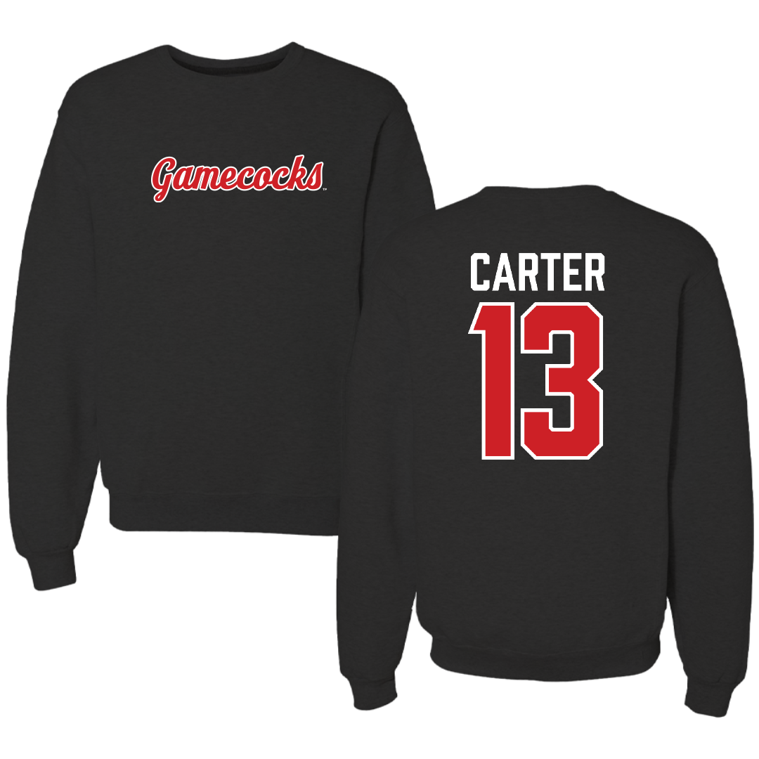 Jacksonville State University Football Black Crewneck - #13 Derek Carter
