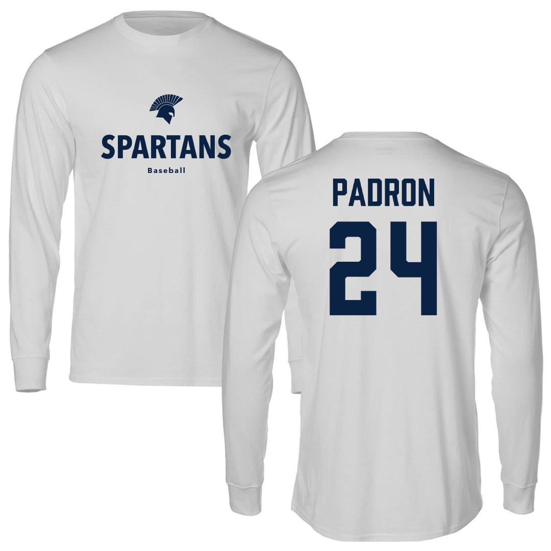 Missouri Baptist University Baseball Light Gray Long Sleeve - #24 Miguel Padron