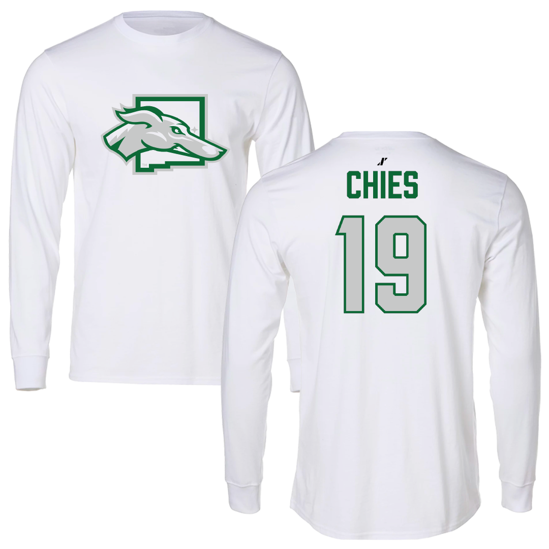 Eastern New Mexico University Soccer White Long Sleeve - #19 Gaia Chies