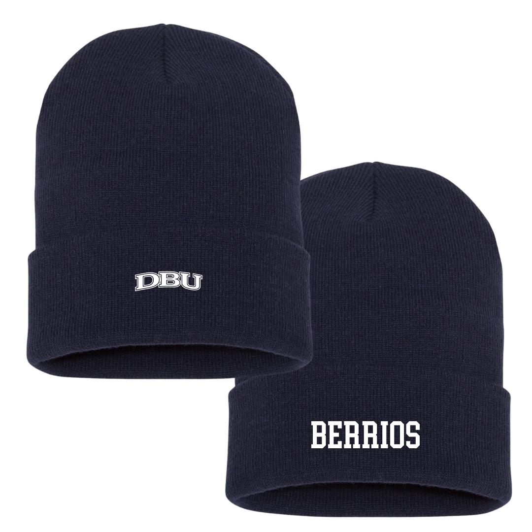 Dallas Baptist University TF and XC Navy Beanie - Yair Berrios