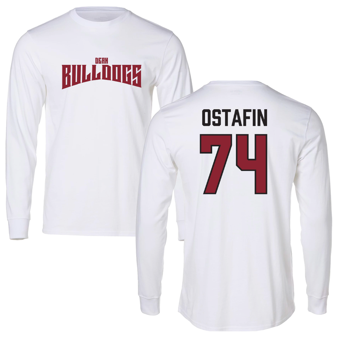 Dean College Softball White Classic Performance Long Sleeve - #74 Nina Ostafin