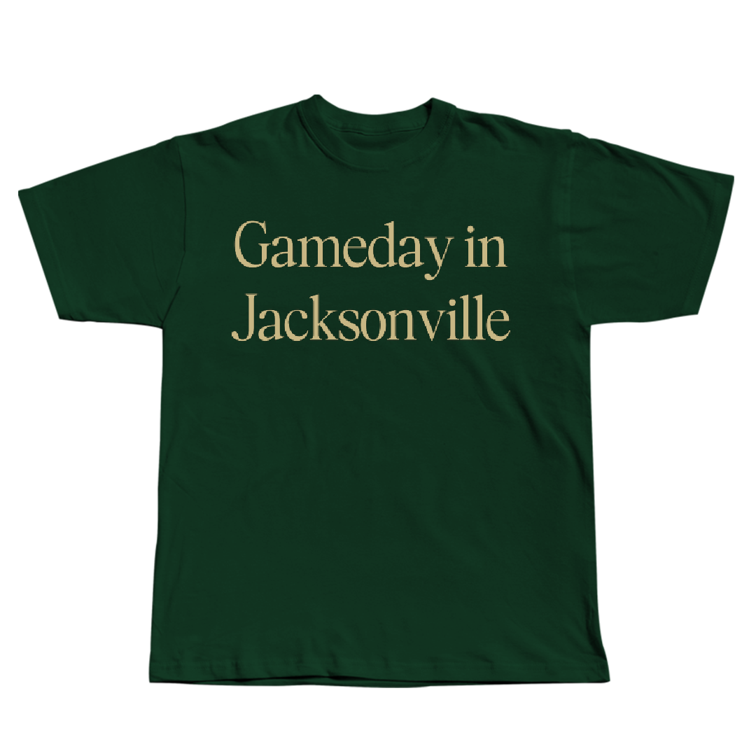 Jacksonville University Cheer Forest Green Gameday Tee - Kennedy Kice