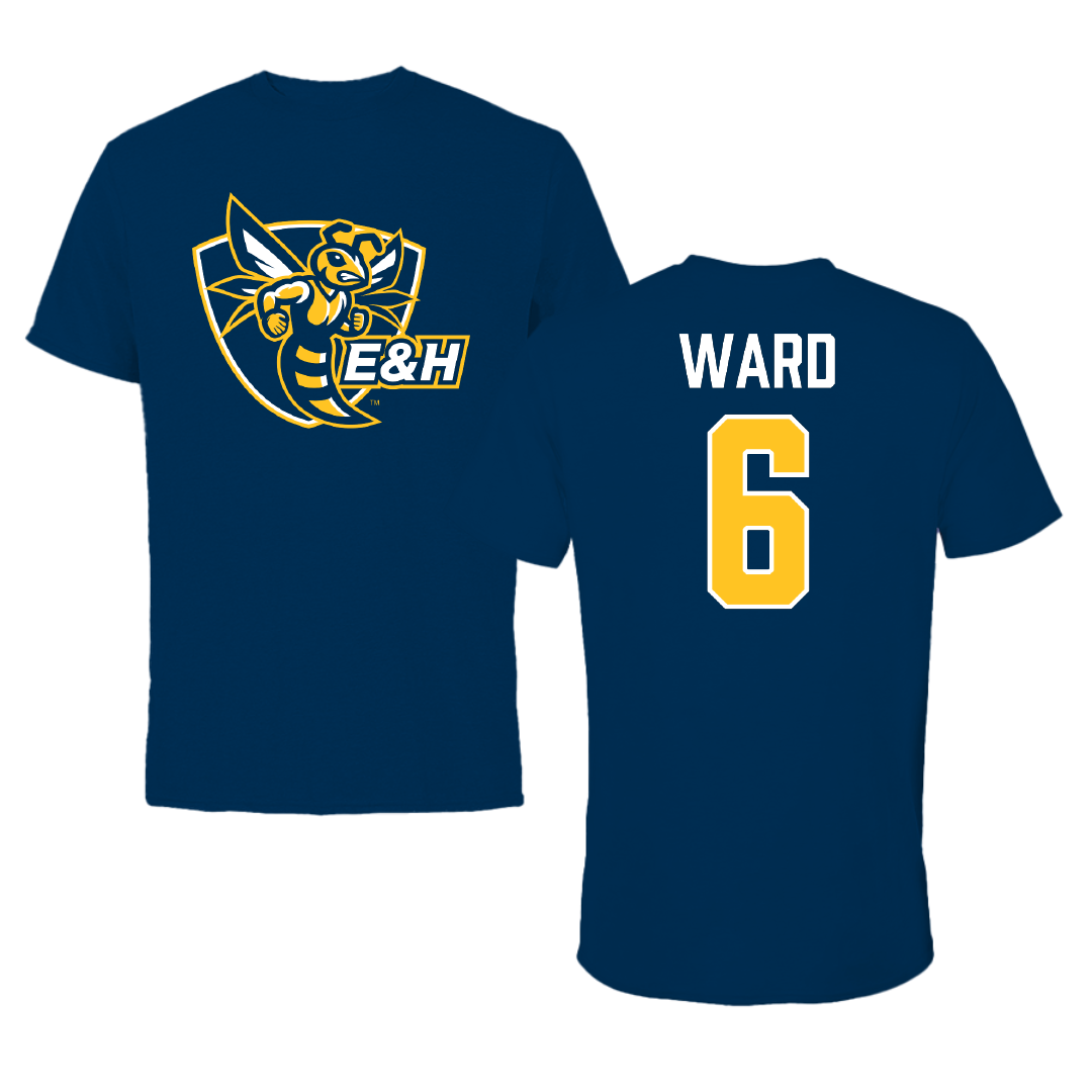Emory & Henry College Lacrosse (M) Navy Tee - #6 Isaiah Ward